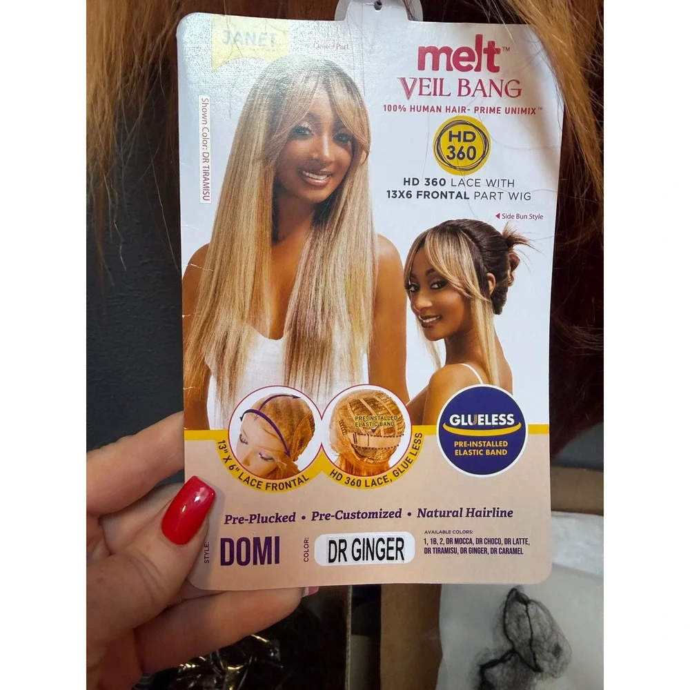 DR Ginger human mix wig 360 HD lace